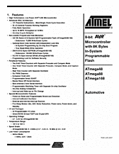 DataSheet ATmega48 Automotive pdf